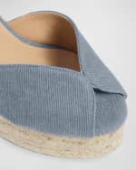 Image 3 of 4: Castaner Bianca Canvas Ankle-Strap Espadrille Sandals