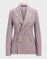 Image 2 of 5: Ralph Lauren Collection Camden Double-Breasted Cashmere Blazer Jacket
