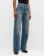 Image 2 of 6: FRAME Le Jane Wide-Leg Jeans