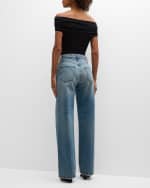 Image 3 of 6: FRAME Le Jane Wide-Leg Jeans