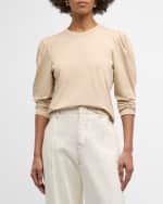 Image 2 of 6: FRAME Draped Knit Femme Tee