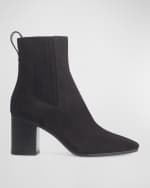 Image 1 of 3: Rag & Bone Astra Suede Square-Toe Chelsea Boots