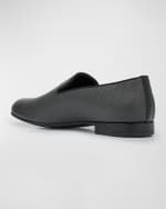 Image 2 of 5: Giorgio Armani Men's Formal Leather Venetian Loafers
