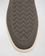 Image 3 of 5: Giorgio Armani Men's Divo Knit Slip-On Sneakers
