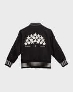 Image 2 of 3: Amiri Boy's Star Varsity Bomber Jacket, Size 4-12