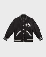 Image 1 of 3: Amiri Boy's Star Varsity Bomber Jacket, Size 4-12