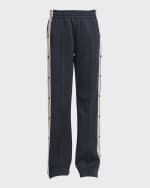 Image 1 of 6: Golden Goose Star Wide-Leg Side Tape Joggers