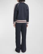 Image 4 of 6: Golden Goose Star Zip-Front Raglan Track Jacket