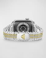 Image 3 of 5: LAGOS Smart Caviar Sterling Silver and 18K Diamond Lux 42mm Watchband