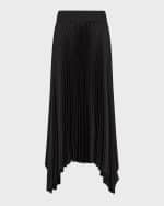 Image 1 of 4: Joseph Ade Pleated Handkerchief Midi Skirt