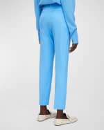 Image 3 of 5: Joseph Coleman Cropped Mid-Rise Gabardine Pants