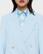 Image 5 of 5: Joseph Jaden Oversized Double-Breasted Cady Jacket