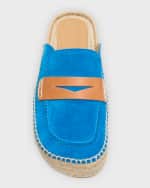 Image 5 of 5: JW Anderson Men's Suede Espadrille Loafers