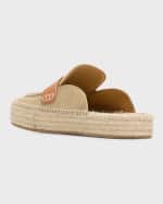 Image 2 of 5: JW Anderson Men's Suede Espadrille Loafers