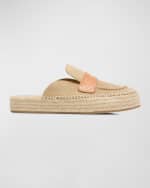Image 1 of 5: JW Anderson Men's Suede Espadrille Loafers