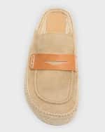 Image 5 of 5: JW Anderson Men's Suede Espadrille Loafers