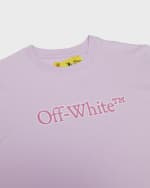 Image 3 of 3: Off-White Girl's Big Bookish Short-Sleeve Tee, Size 12-14