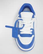 Image 3 of 5: Off-White Boy's Out Of Office Leather Sneakers, Toddler/Kids