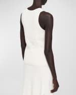 Image 4 of 5: Joseph Sleeveless Ribbed Button-Down Vest