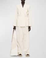 Image 4 of 5: Joseph Mayet Single-Button Textured Twill Jacket