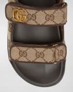 Image 4 of 5: Gucci Moritz Monogram Easy Slingback Sandals