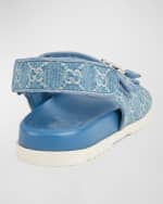 Image 3 of 5: Gucci Moritz Monogram Easy Slingback Sandals