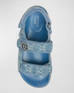 Image 5 of 5: Gucci Moritz Monogram Easy Slingback Sandals