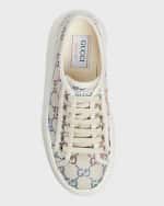 Image 5 of 5: Gucci Treck Multicolor GG Platform Sneakers