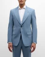 Image 3 of 6: TOM FORD Men's Shelton Piece-Dyed Poplin Suit
