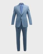 Image 1 of 6: TOM FORD Men's Shelton Piece-Dyed Poplin Suit