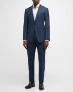 Image 4 of 6: TOM FORD Men's Shelton Sharkskin Stretch Suit