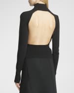 Image 5 of 6: Proenza Schouler Claude Open-Back Ribbed Sweater