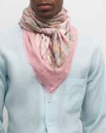 Image 1 of 3: Etro Men's 2-Piece Sheer Scarf