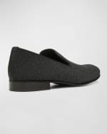Image 4 of 5: Donald Pliner Men's Micro-Beaded Slip-On Loafers