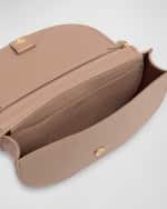 Image 5 of 6: Chloe Marcie Chain Flap Crossbody Bag in Leather