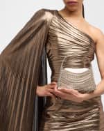 Image 2 of 6: Benedetta Bruzziches Lucia in the Sky Chain Crystal Top-Handle Bag