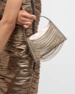 Image 3 of 6: Benedetta Bruzziches Lucia in the Sky Chain Crystal Top-Handle Bag