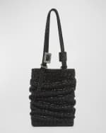 Image 1 of 6: Benedetta Bruzziches Lollo La Petite Crystal Top-Handle Bag