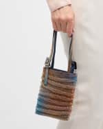 Image 3 of 6: Benedetta Bruzziches Lollo La Petite Crystal Top-Handle Bag