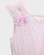 Image 3 of 3: Tutu Du Monde Girl's Etching Tutu Sleeveless Embellished Tulle Dress, Size 2-11