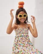Image 2 of 3: Molo Girl's Silly Sunglasses