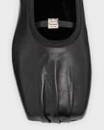 Image 4 of 6: Givenchy Calfskin 4G Ballerina Flats