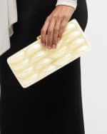 Image 3 of 6: Cult Gaia Jules Textured Acrylic Clutch Bag