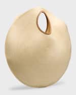 Image 4 of 6: Cult Gaia Amun XL Round Raffia Shoulder Bag