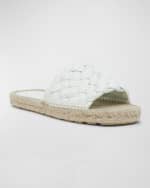 Image 5 of 6: Bottega Veneta Jack Woven Napa Slide Espadrilles