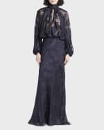 Image 4 of 5: Etro Solid Fil Coupe Maxi Skirt