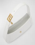 Image 5 of 6: Versace Greca Small Leather Hobo Bag