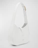 Image 4 of 6: Versace Greca Small Leather Hobo Bag