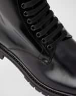 Image 3 of 5: Bruno Magli Men's Griffin Leather Lace-Up Boots