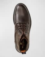 Image 5 of 5: Bruno Magli Men's Hunter Leather and Flannel Lace-Up Boots
